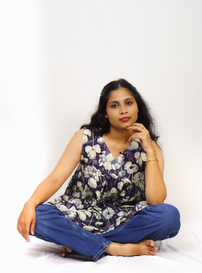 Twilight Violet Peplum top