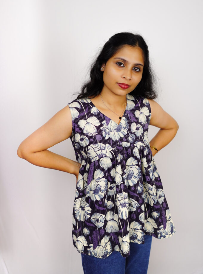 Twilight Violet Peplum top