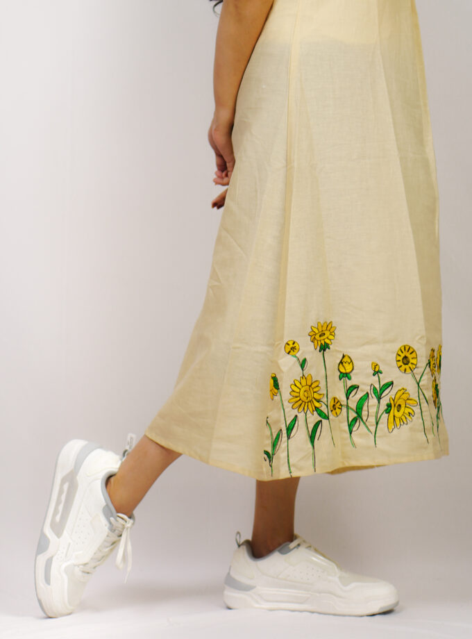 Sunflower Sleeveless Top Beige