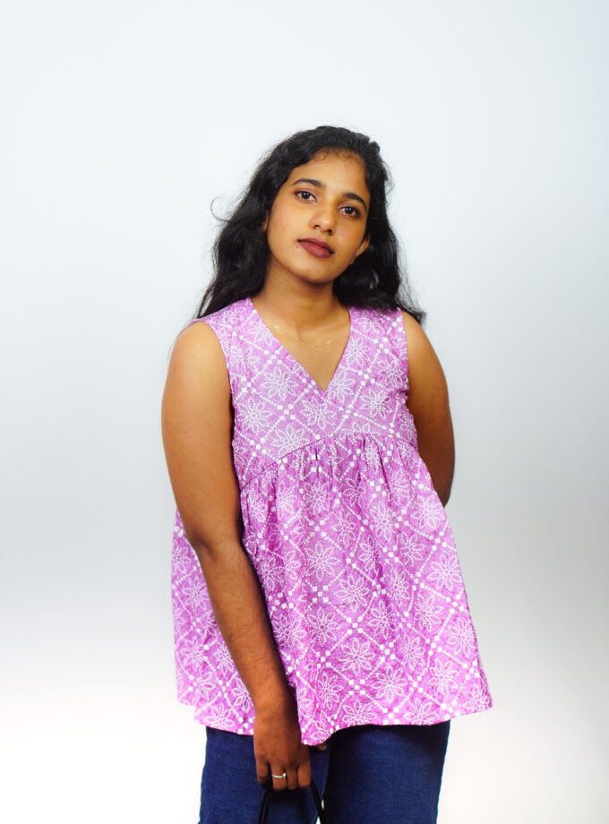 Ethereal pink Peplum top