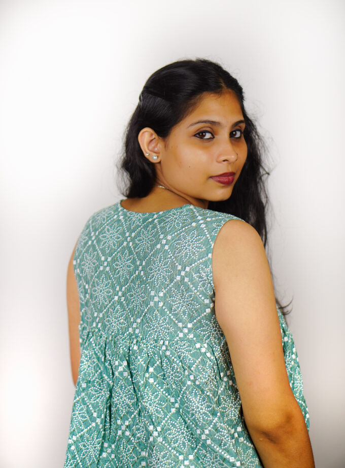 Ethereal green Peplum top